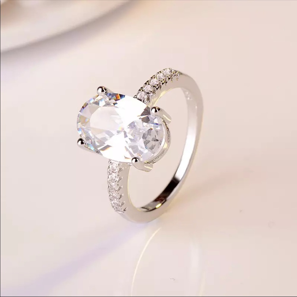 🌟Fashion Oval Sterling Silver Ring - Picture 4 of 6